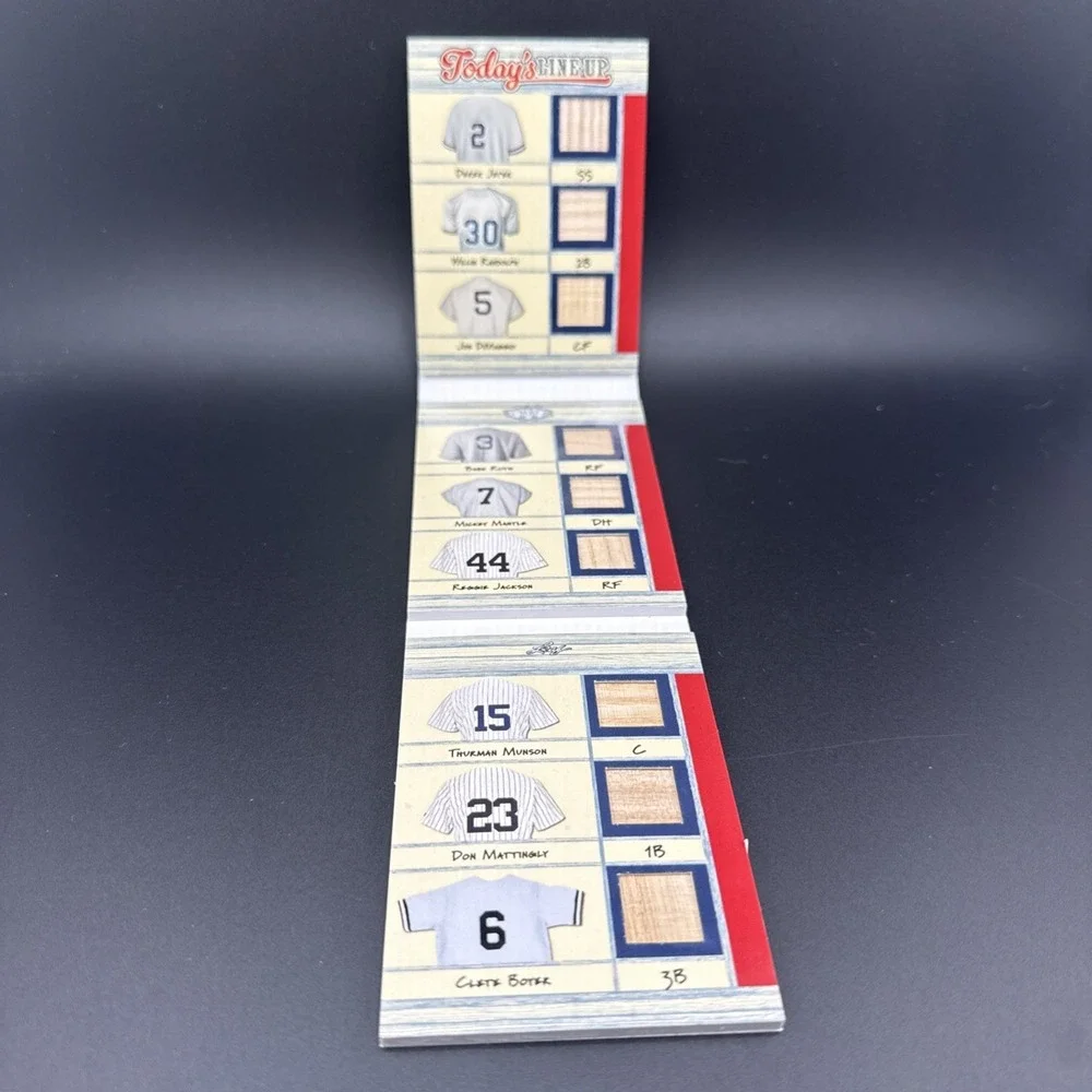 2025 Leaf NY Yankees Lumber Lineup - Jeter Jackson DiMaggio Ruth Mantle 5/6